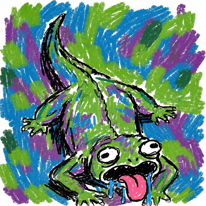 Lazi Lizard mascot artwork